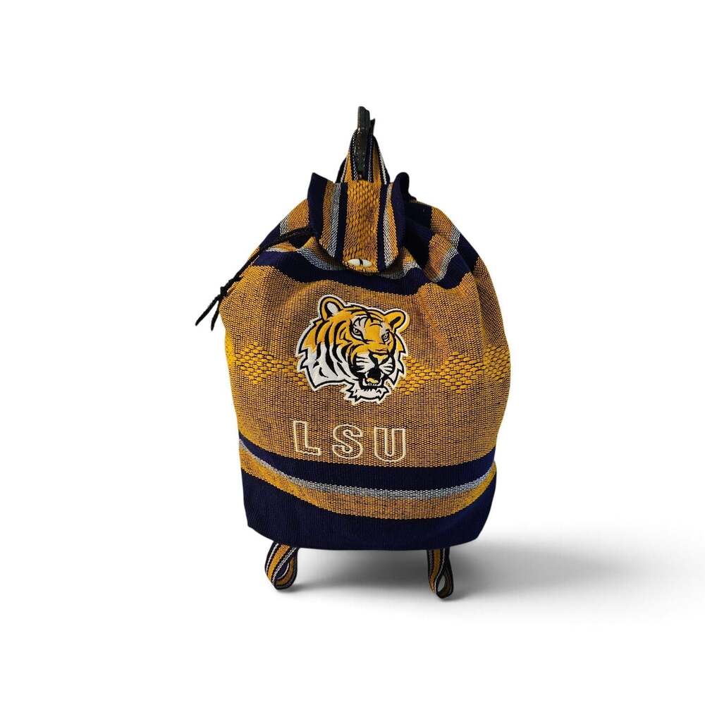 Louisiana State University LSU Tigers Woven Serape Backpack with Tiger Logo